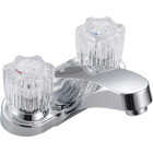 Home Impressions Chrome 2-Handle Knob 4 In. Centerset Bathroom Faucet Image 1