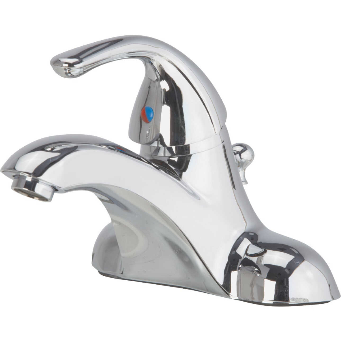 Home Impressions Chrome 1-Handle Lever 4 In. Centerset Bathroom Faucet with Pop-Up Image 1