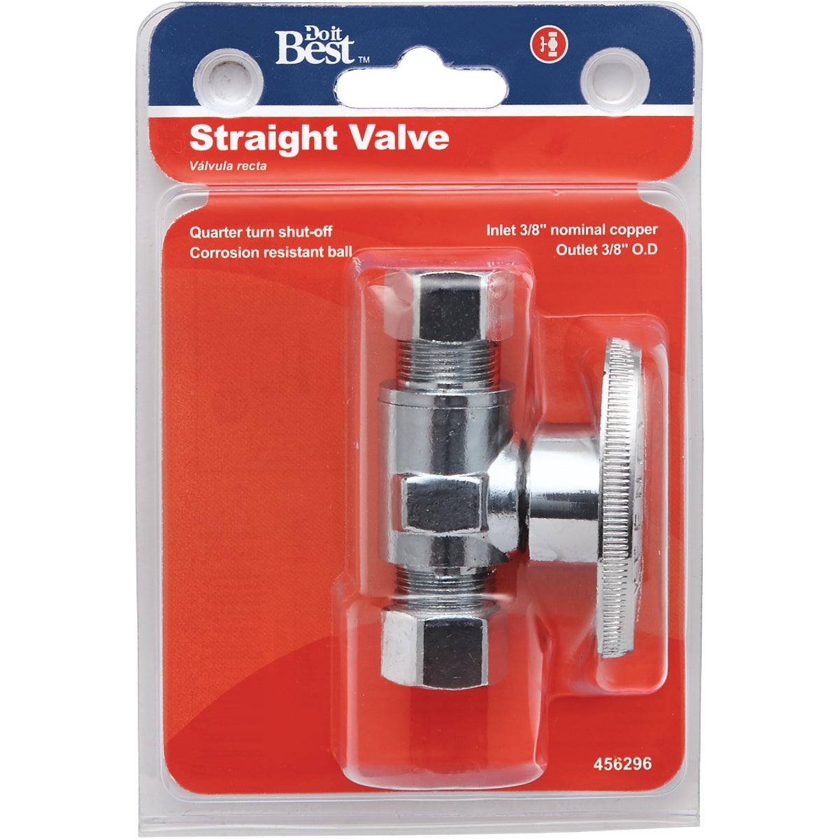 Do it Best 3/8 In. OD x 3/8 In. OD Quarter Turn Straight Valve Image 2