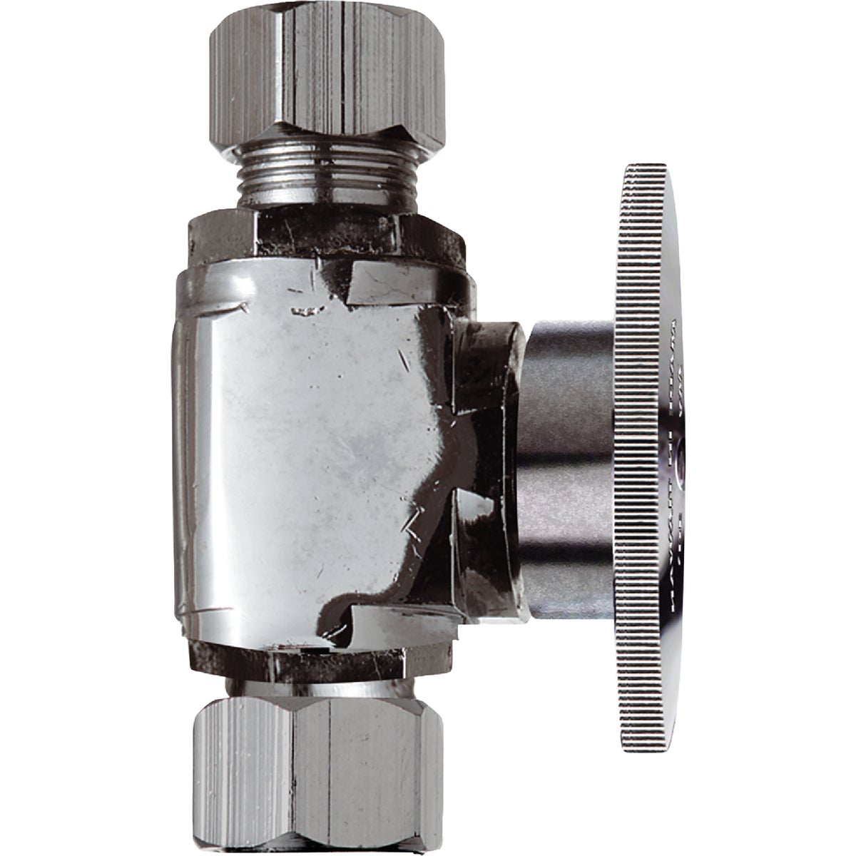 Do it Best 3/8 In. C X 3/8 In. OD Chrome Plated Brass Stop Valve