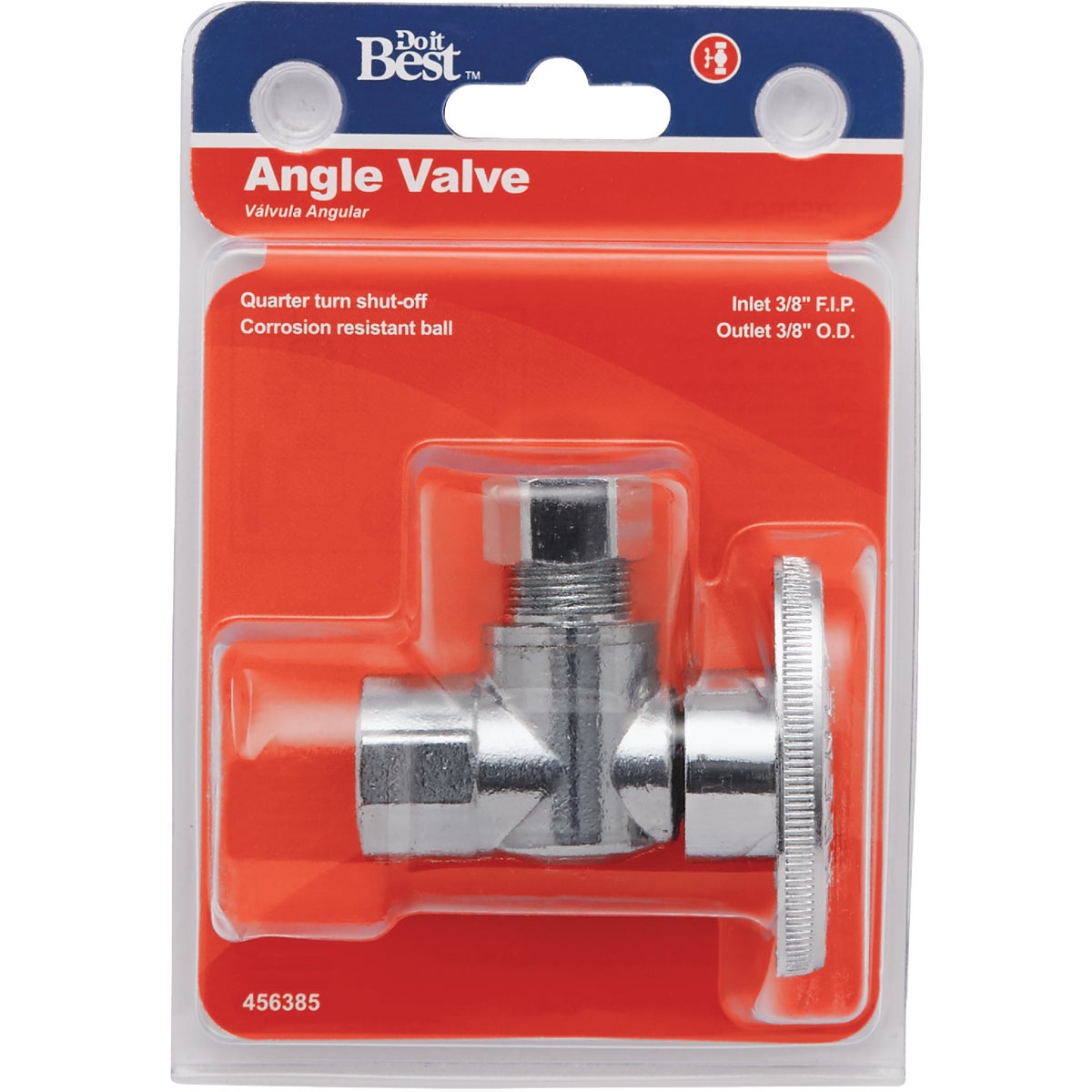 Do it Best 3/8 In. FIP x 3/8 In. OD Quarter Turn Angle Valve Image 2