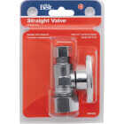 Do it Best 1/2 In. NOM Copper x 3/8 In. OD Quarter Turn Straight Valve Image 2