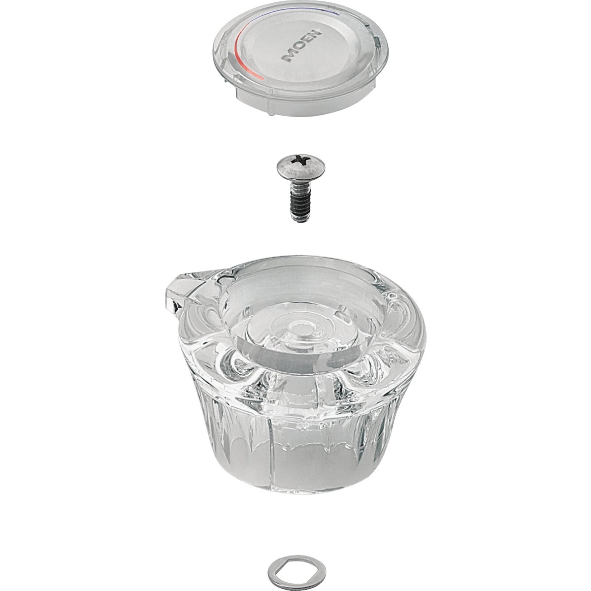 Moen Clear Acrylic Tub & Shower Replacement Faucet Handle