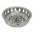 Keeney 3-1/2 In. Stainless Steel Adjustable Post Basket Strainer Stopper Image 1