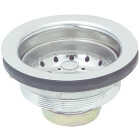 Keeney 3-1/2 In. Brass with Stainless Steel Basket Fixed Post Basket Strainer Assembly Image 1
