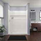 Bootz NexTile 6030 60 In. x 74 In. x 30 In. Direct-to-Stud Shower Wall Kit in White (4-Piece) Image 2