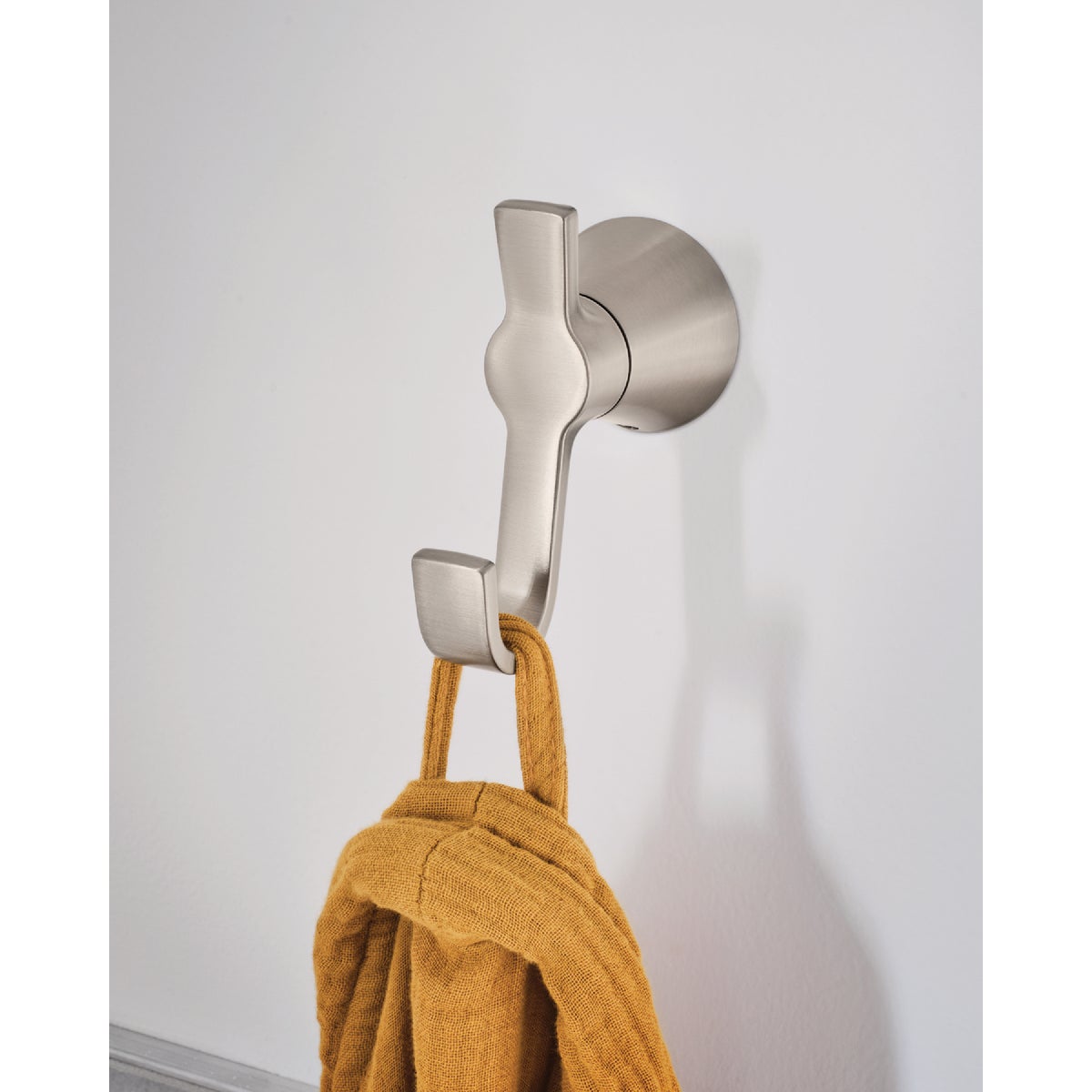 Moen Mikah Brushed Nickel Single Robe Hook Image 2
