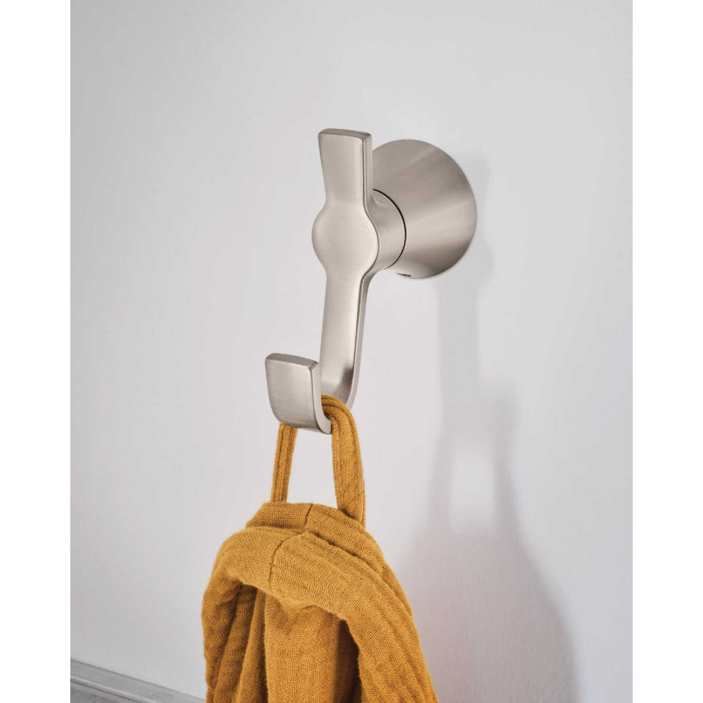 Moen Mikah Brushed Nickel Single Robe Hook Image 2