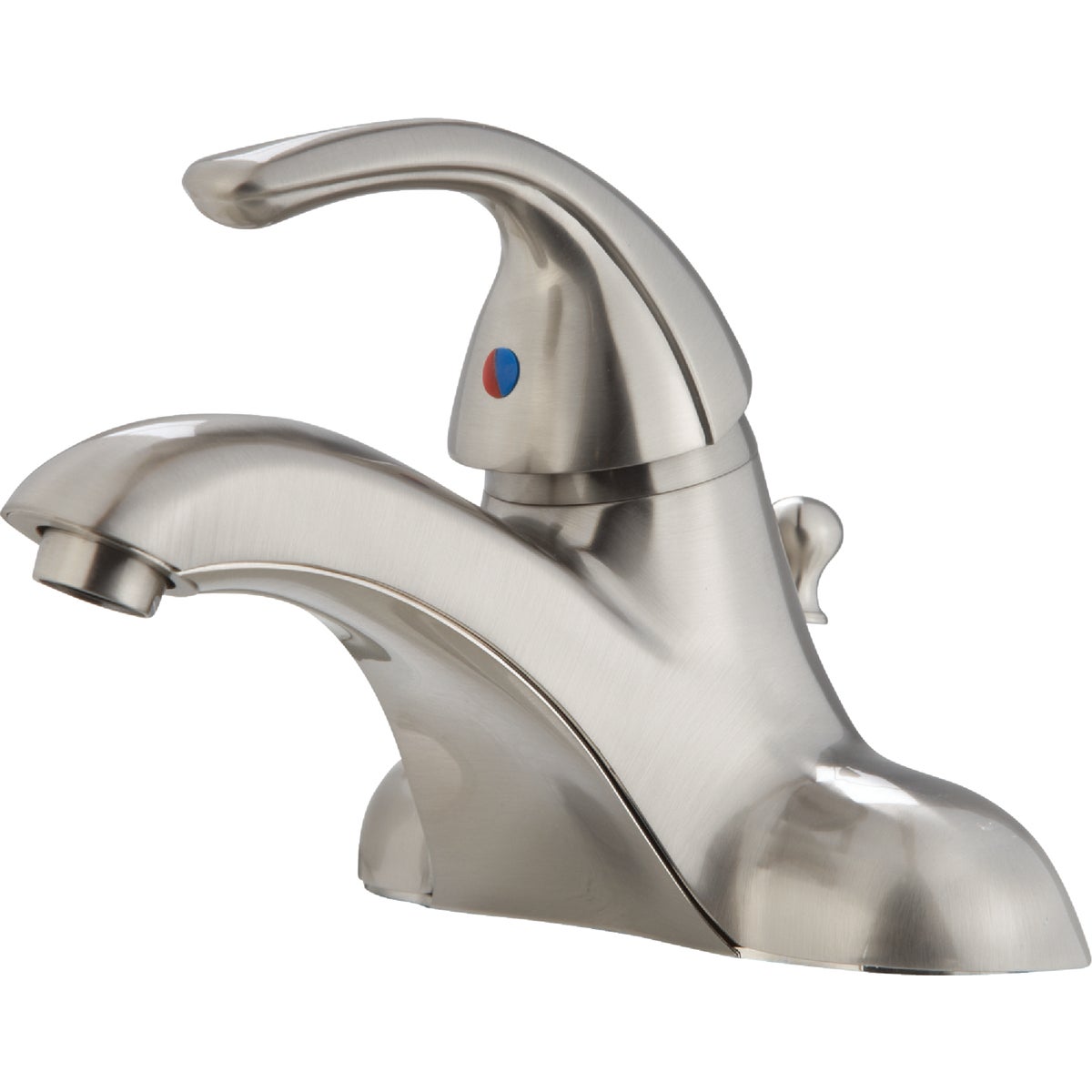 Home Impressions Brushed Nickel 1-Handle Lever 4 In. Centerset Bathroom Faucet with Pop-Up Image 1