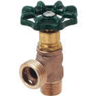 Arrowhead Brass 1/2 In. MIP x 3/4 In. Hose Thread Red Brass Aluminum Diecast Boiler Drain Image 1