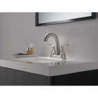 Delta Sandover Brushed Nickel 2-Handle Centerset Pull-Down Bathroom Faucet Image 3