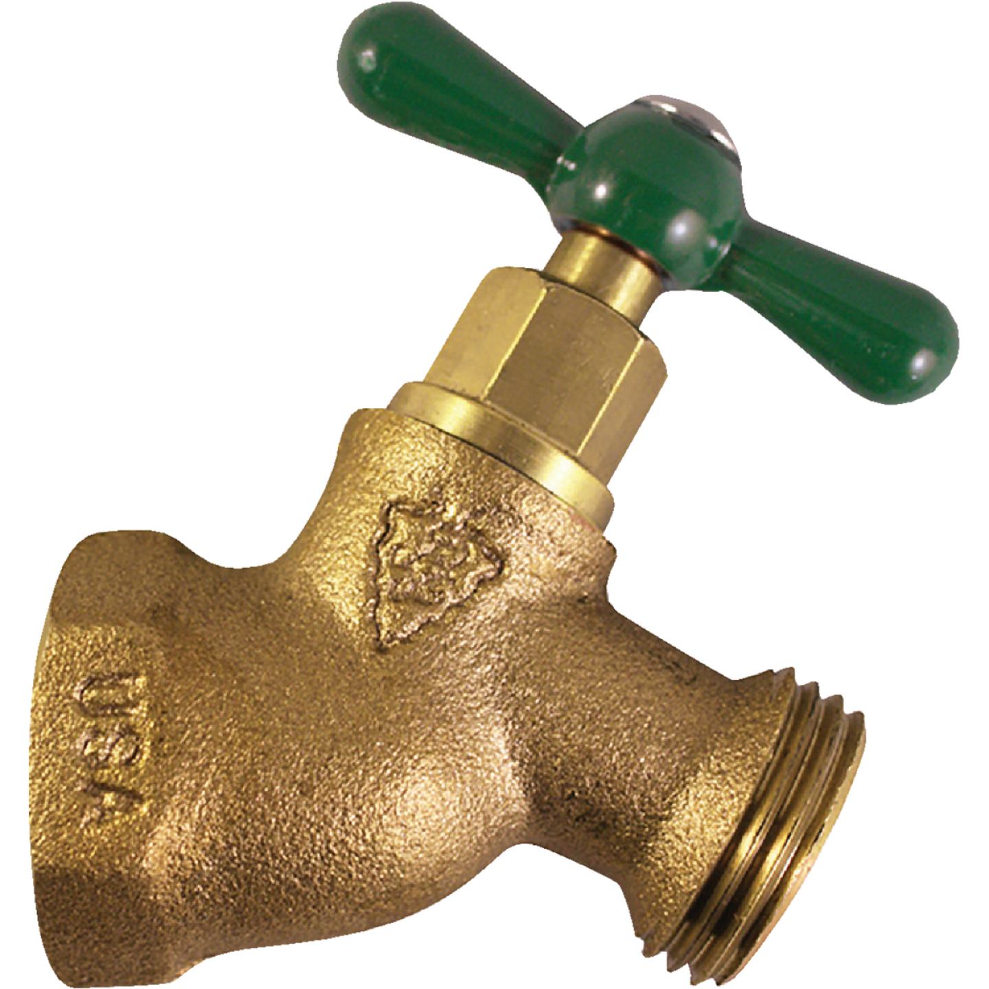 Arrowhead Brass 3/4 In. FIP x 3/4 In. Male Hose Thread No-Kink Hose Bibb Image 1