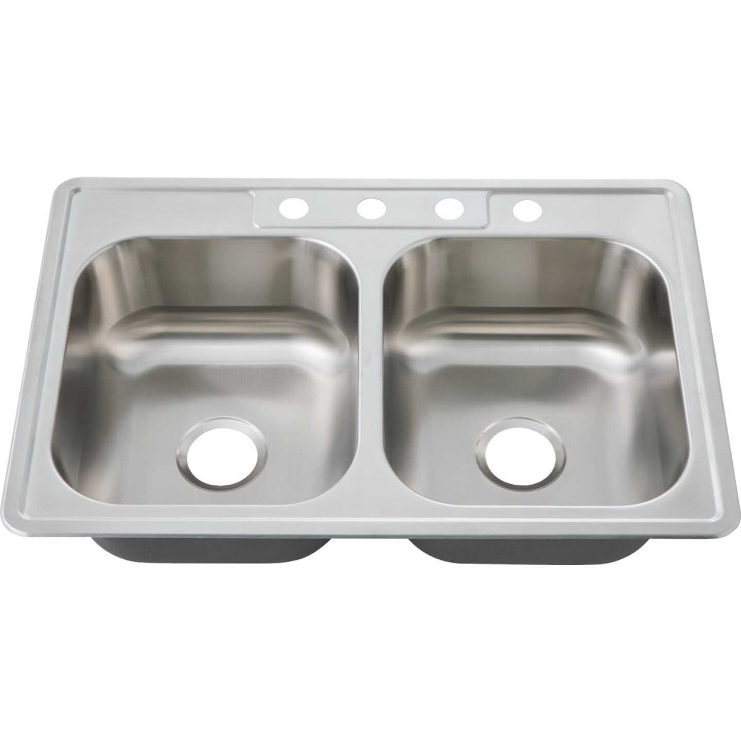 Common Goods 33 In. x 22 In. x 8 In. Single Bowl Dual Mount Curved Front Apron Farm Kitchen Sink Image 2