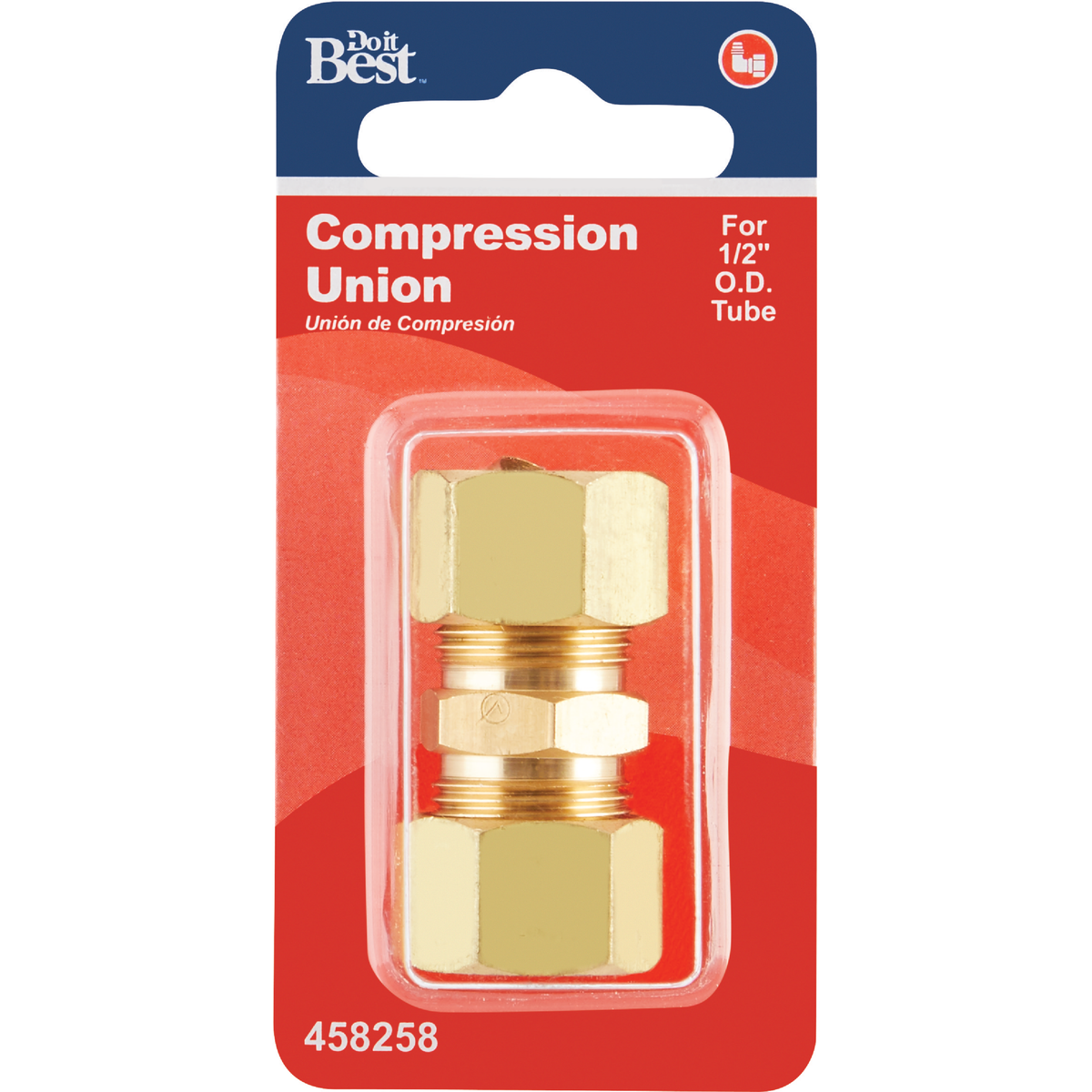 Do it 1/2 In. Brass Compression Low Lead Union Image 2