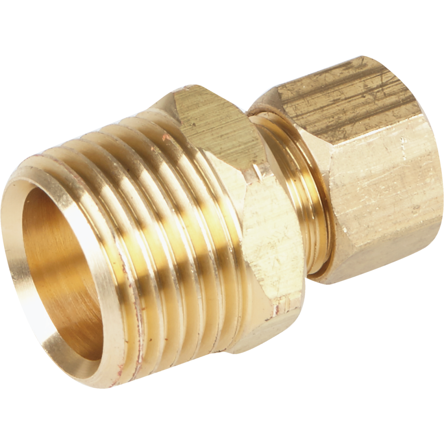 Do it 3/8 In. x 1/2 In. Brass Male Union Compression Adapter Image 1
