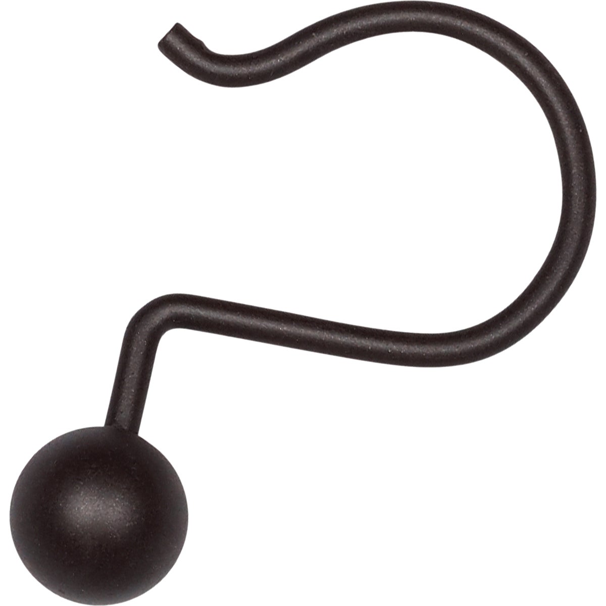Zenna Home Bronze Aluminum Shower Curtain Ball Hook (12-Count)