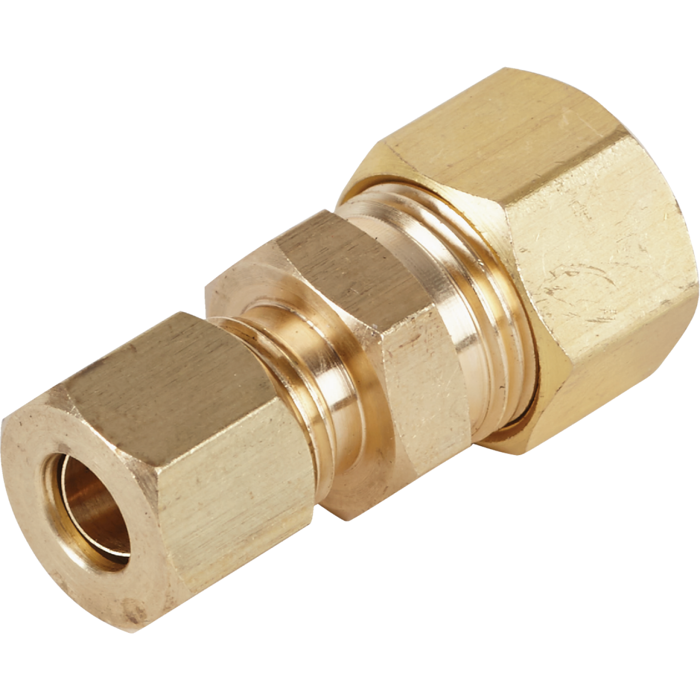Do it 3/8 In. OD x 1/4 In. OD Brass Compression Reducing Union Image 1