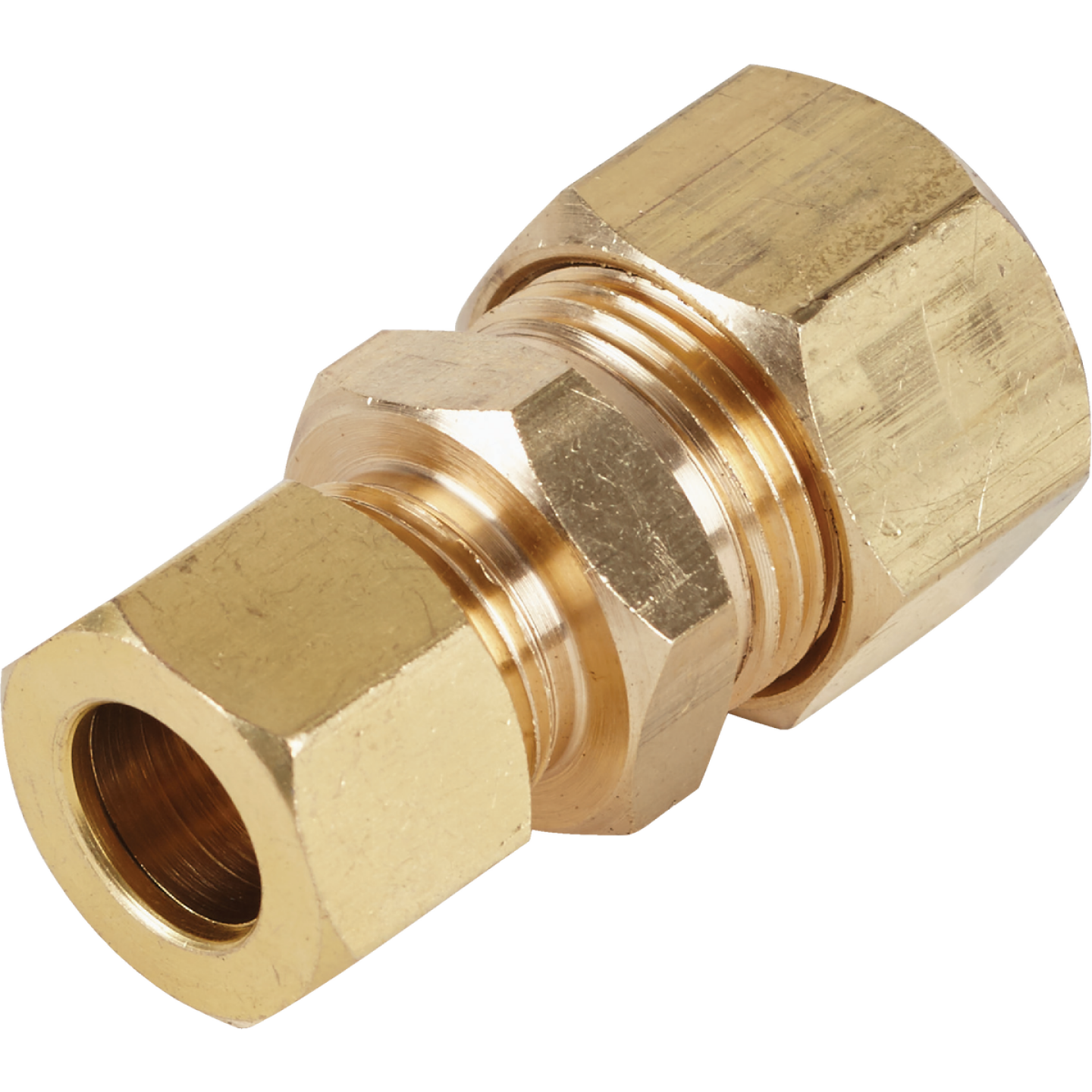 Do it 1/2 In. OD x 3/8 In. OD Brass Compression Reducing Union Image 1