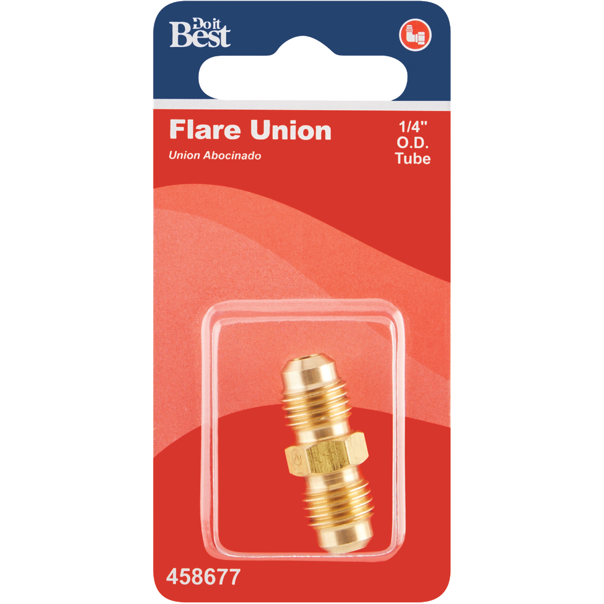 Do it 1/4 In. Brass Low Lead Flare Union Image 2