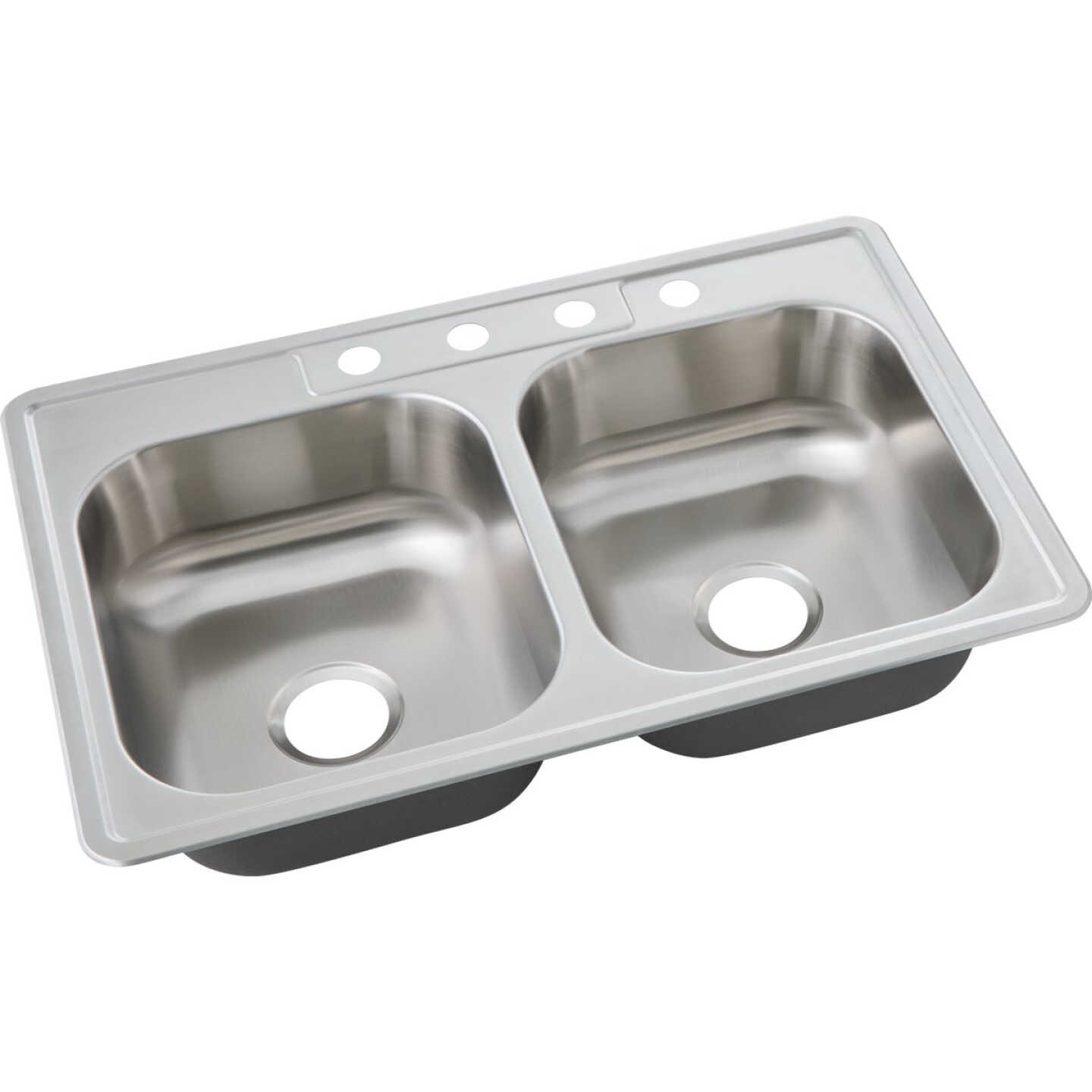 Common Goods 33 In. x 22 In. x 7 In. Top Mount Double Bowl Kitchen Sink Image 1