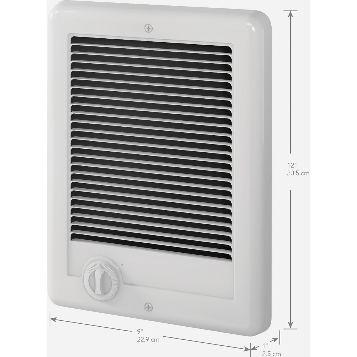 Cadet Com-Pak 1500W 240V Wall Heater with Thermostat, White Image 4