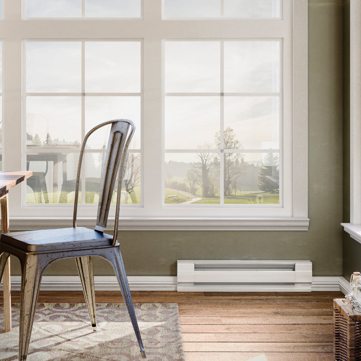 Cadet F Series 2.5 Ft. 500W 240V Electric Baseboard Heater, White Image 2