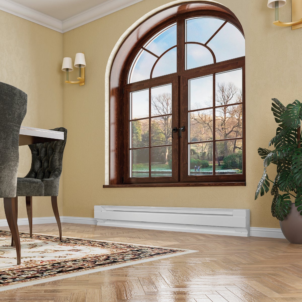 Cadet F Series 6 Ft. 1500W 240V Electric Baseboard Heater, White Image 2