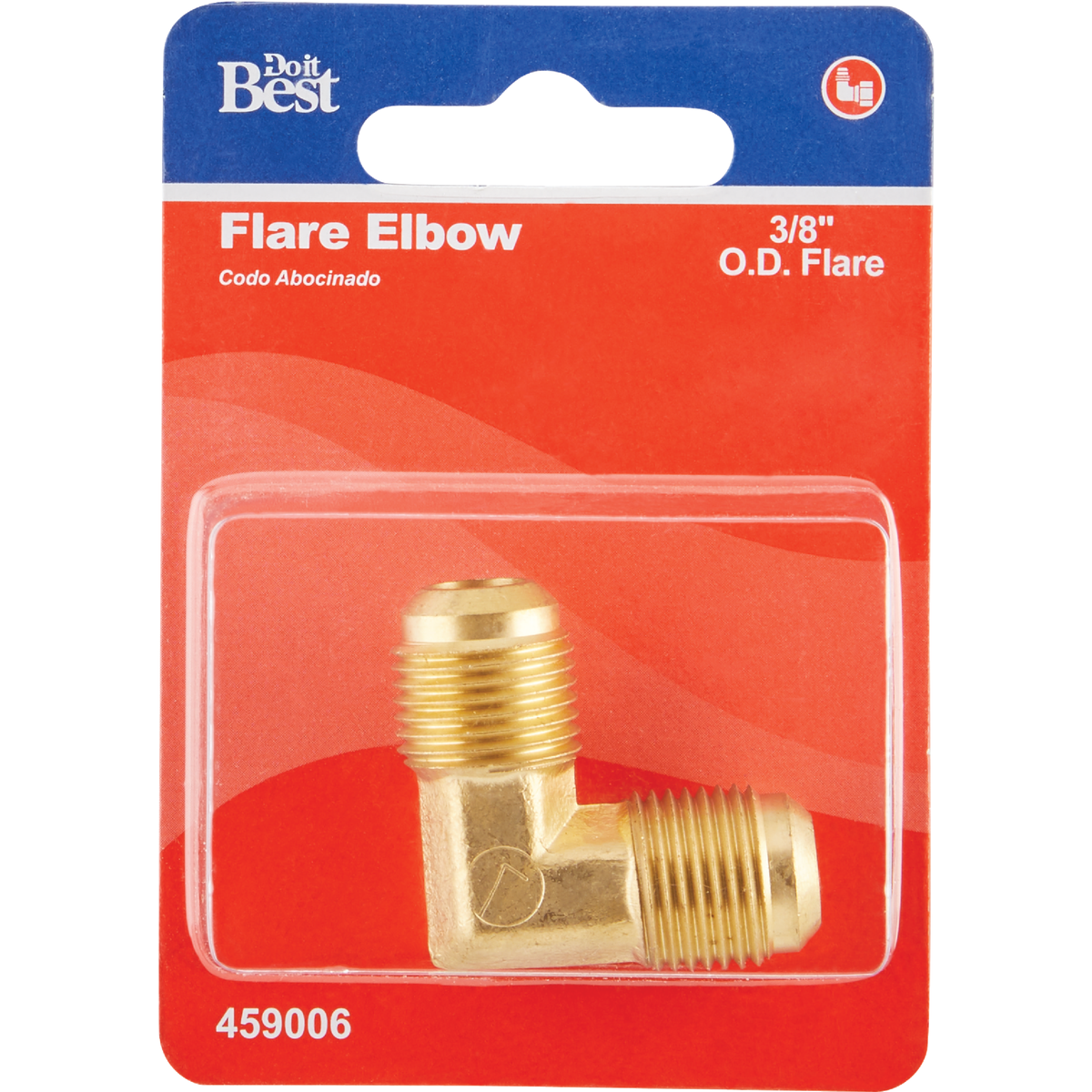 Do it 3/8 In. x 3/8 In. 90 Deg. 2-Way Low Lead Flare Brass Elbow (1/4 Bend) Image 2