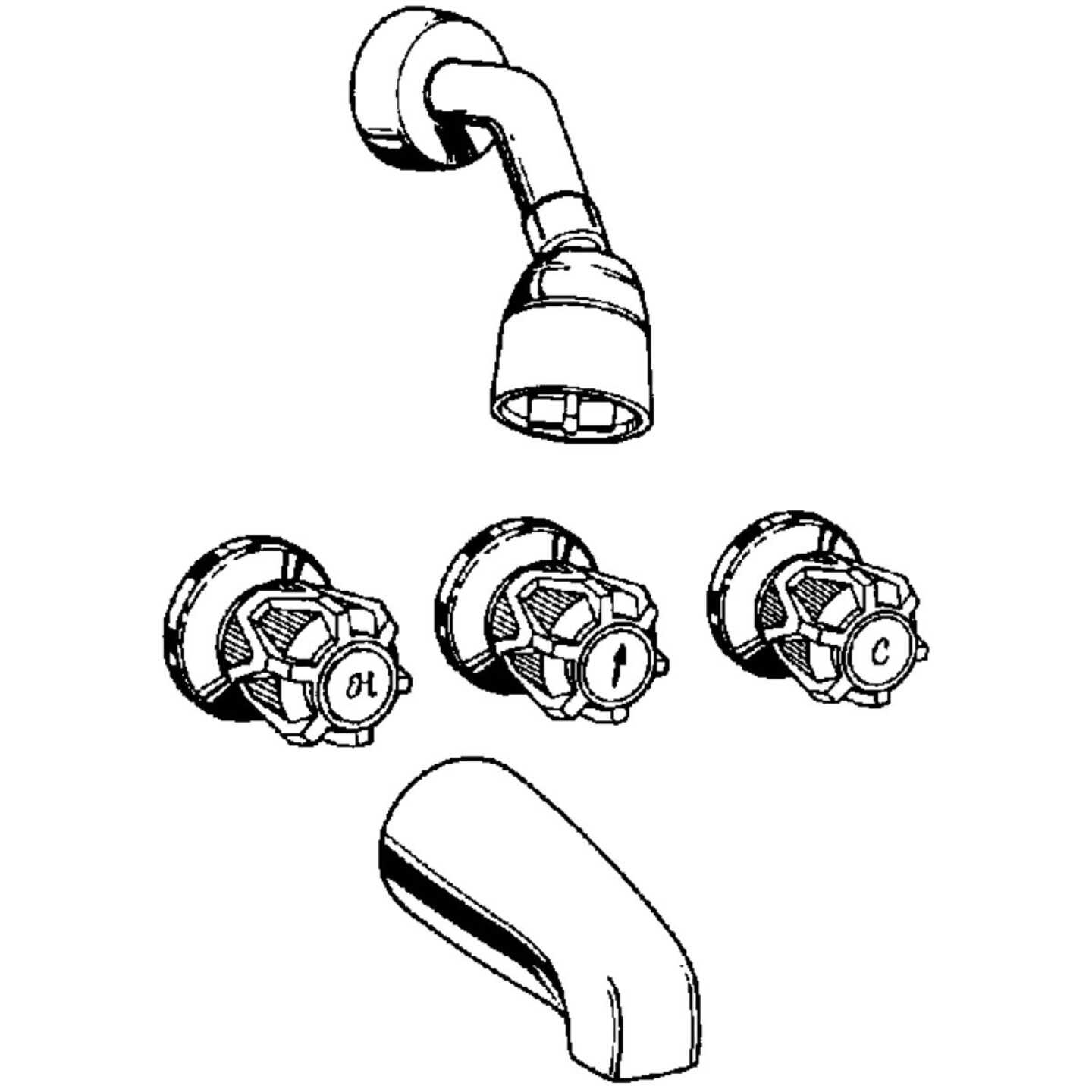 3-H TUB & SHOWER VALVE Image 1