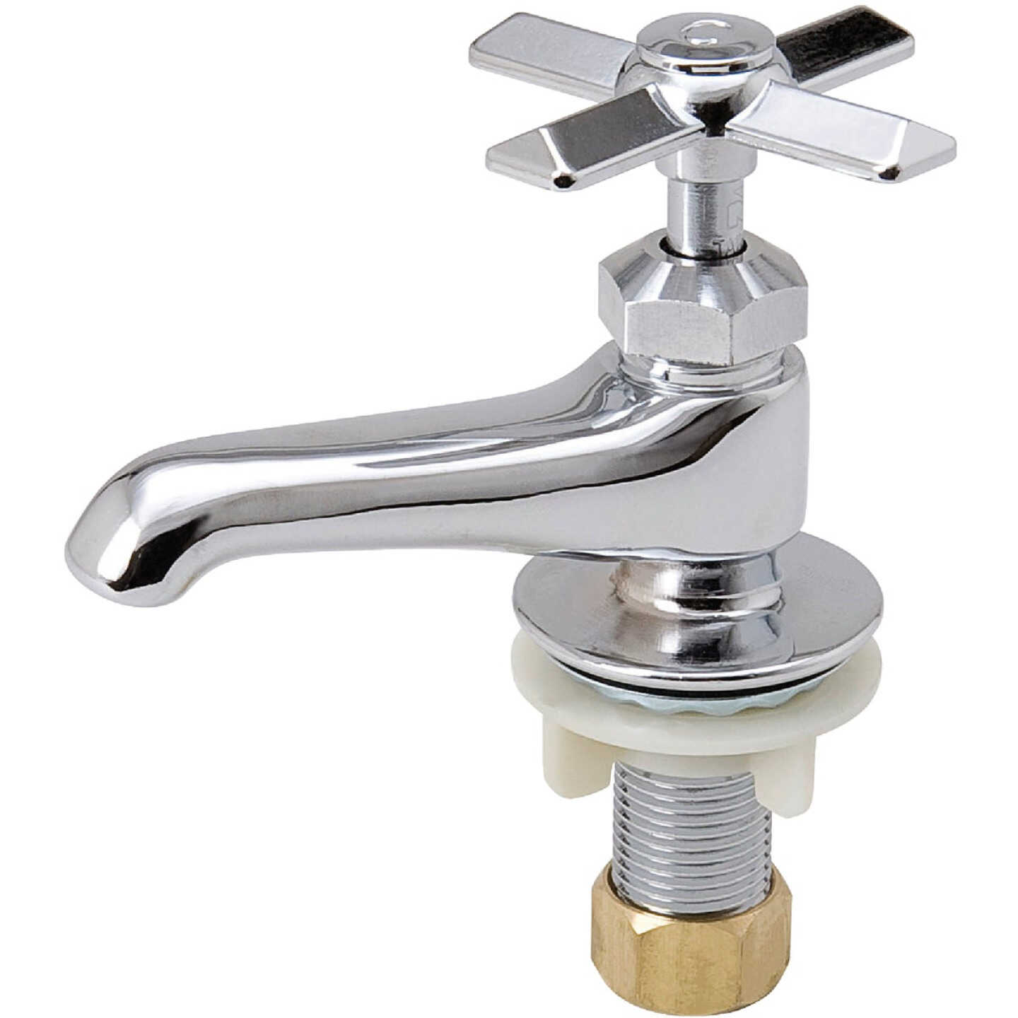 B&K Chrome 1.2 GPM Standard Single Hole Basin Faucet Image 1