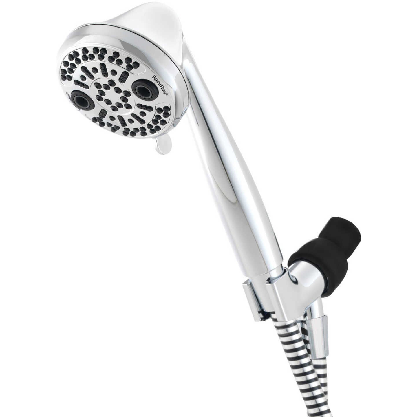 Oxygenics PowerFlow 3-Spray 1.75 GPM Handheld Shower Head, Chrome Image 1