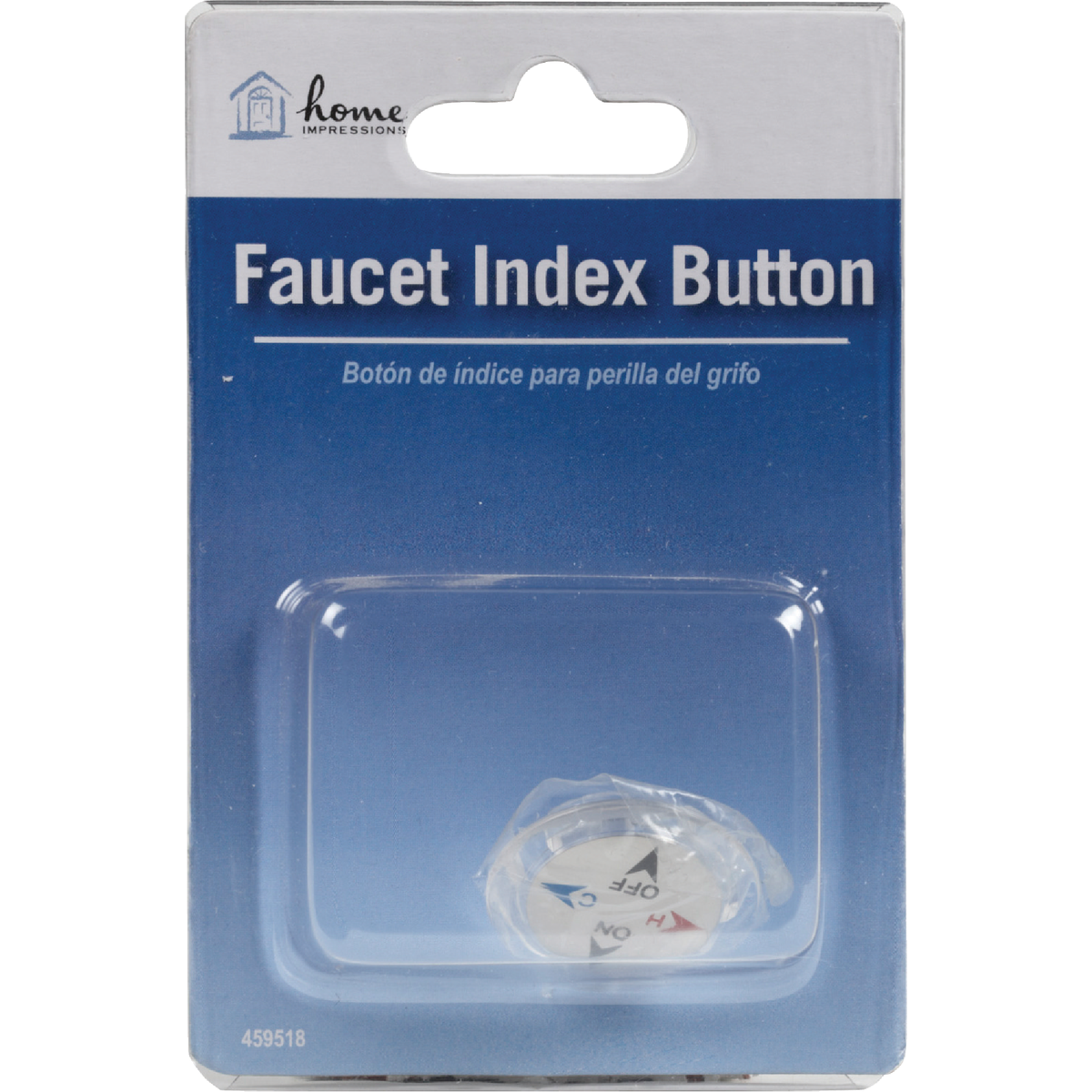 Home Impressions Faucet Index Replacement Handle Button Image 2