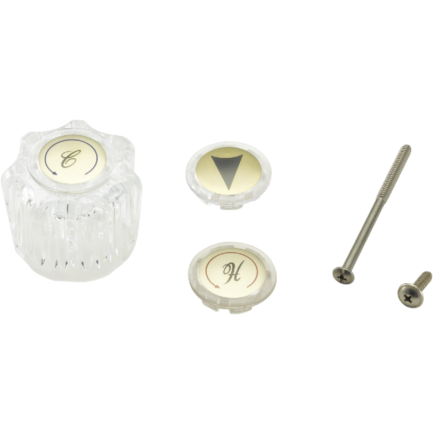 Home Impressions Hot/Cold Arrow Acrylic Handle Repair Kit Image 1