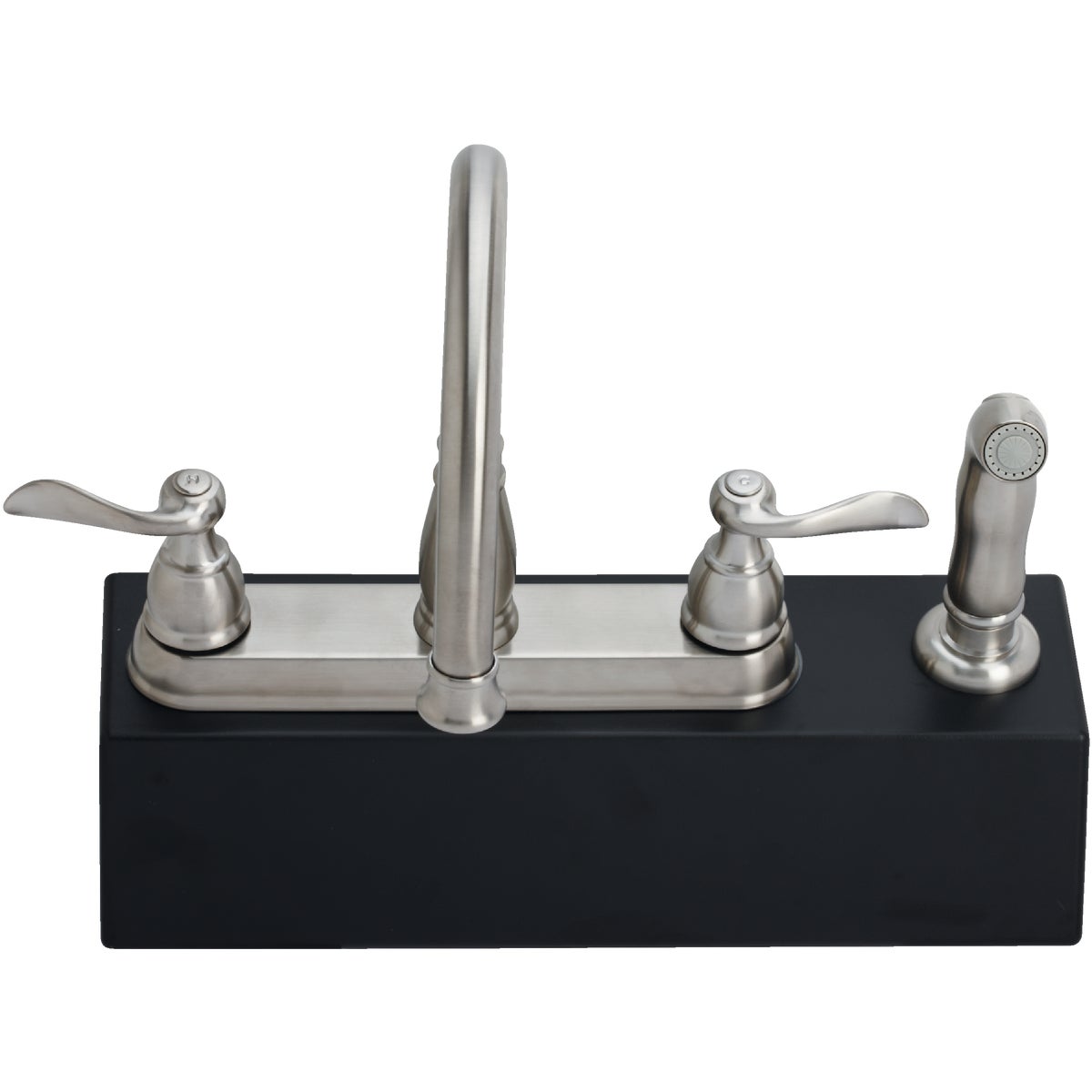 Delta Windemere 2-Handle Lever Kitchen Faucet with Side Spray, Stainless Image 5