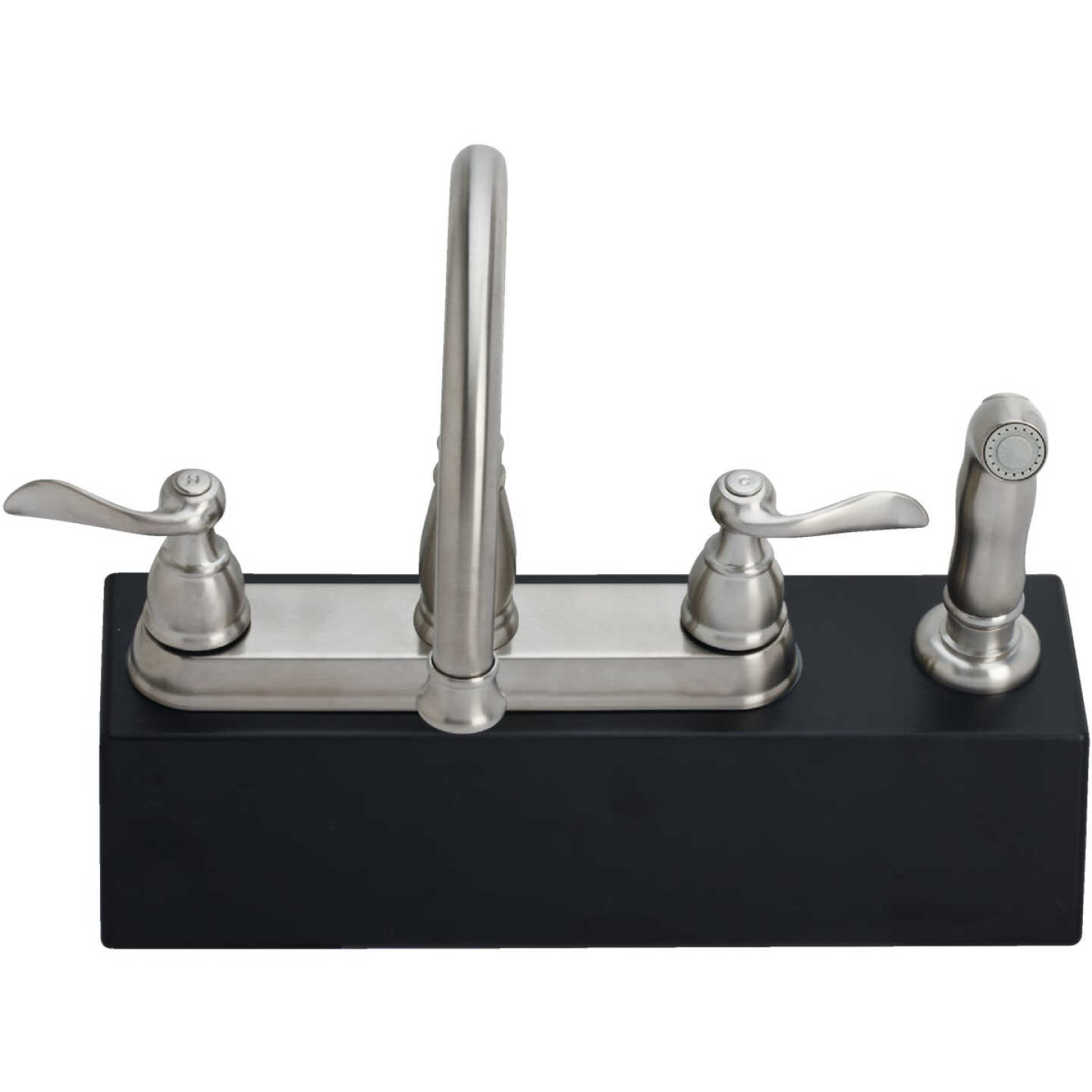 Delta Windemere 2-Handle Lever Kitchen Faucet with Side Spray, Stainless Image 5