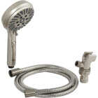 Home Impressions 6-Spray 1.8 GPM Handheld Shower Head, Brushed Nickel Image 3