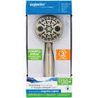 Oxygenics PowerFlow 3-Spray 1.75 GPM Handheld Shower Head, Brushed Nickel Image 2