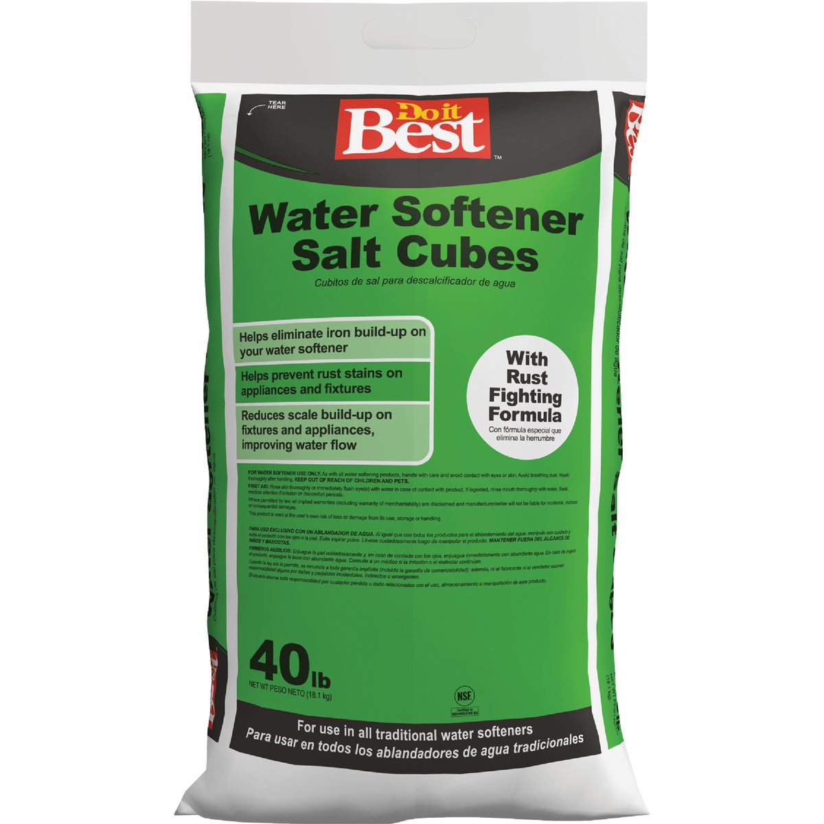Do it Best 40 Lb. Water Softener Salt Cubes with Rust Remover Image 4