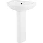 Common Goods Grove 20 In. White Pedestal Sink & Base Image 3