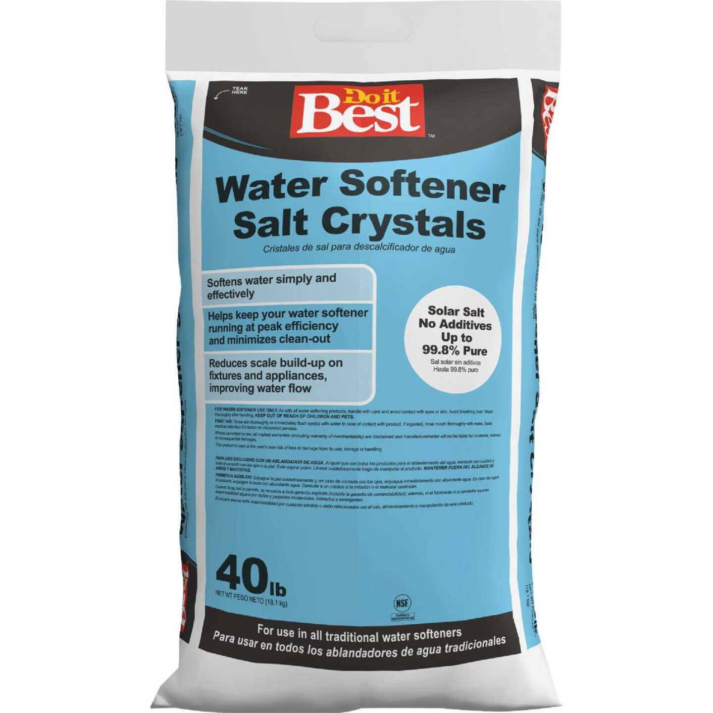 Do it Best 40 Lb. Extra-Coarse Water Softener Salt Crystals Image 4