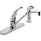 Peerless 1-Handle Lever Kitchen Faucet with Side Spray, Chrome Image 1