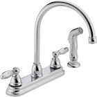Peerless 2-Handle Lever Kitchen Faucet with Side Spray, Chrome Image 1