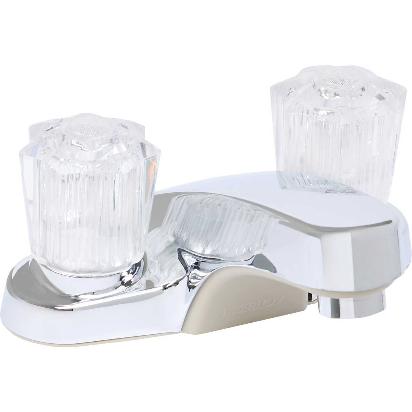 Peerless Core Chrome 2-Handle Knob 4 In. Centerset Bathroom Faucet with Pop-Up Image 3