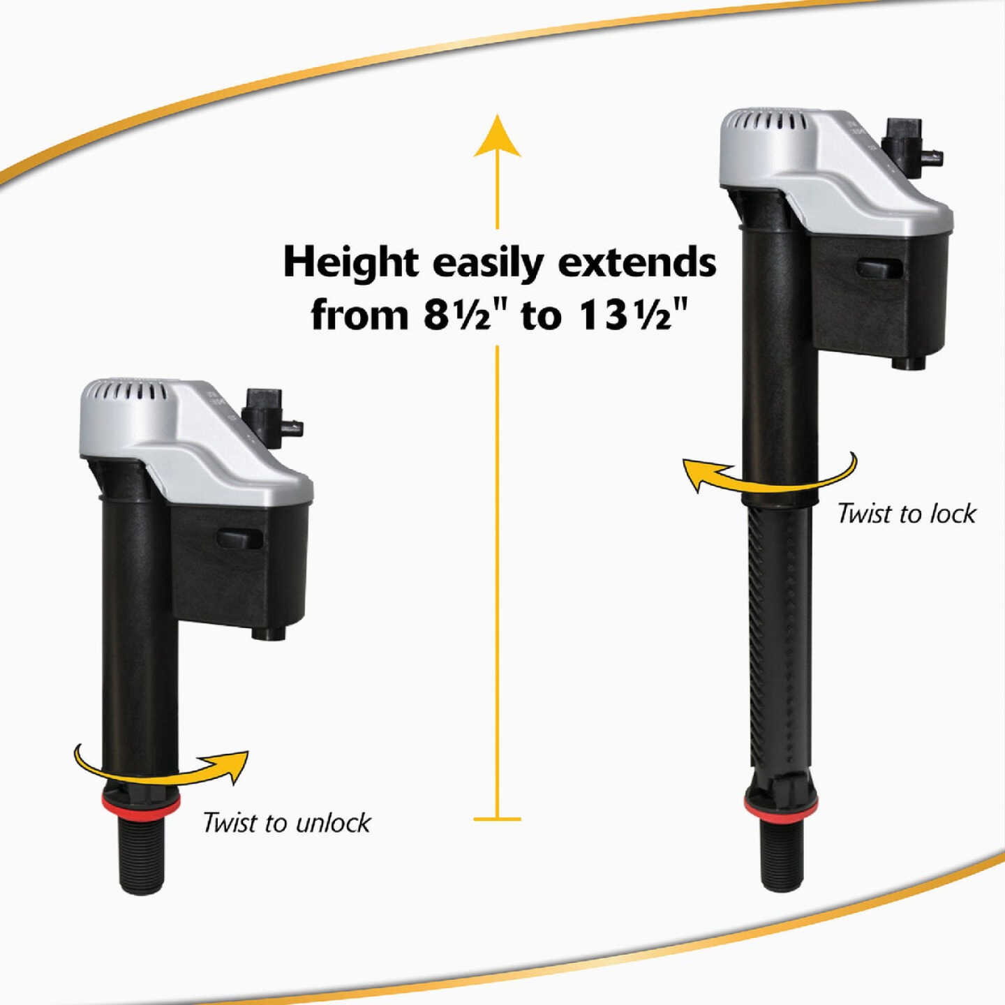 Korky QuietFILL Platinum Fill Valve and 3 In. Flapper Kit Image 6
