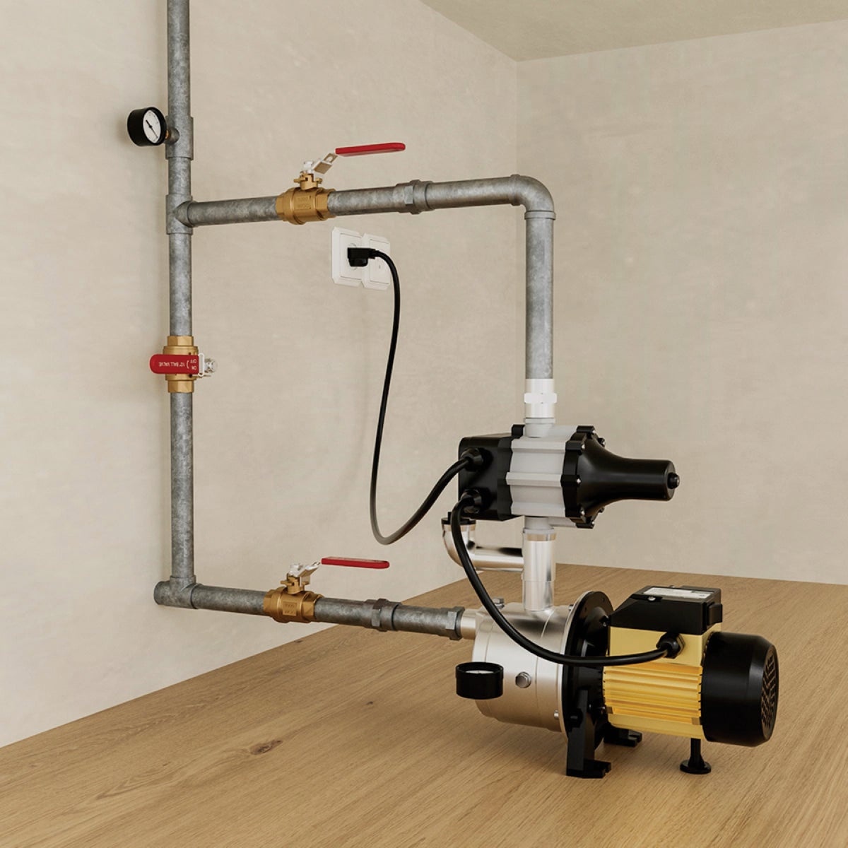 K2 3/4 HP Stainless Steel Automatic Booster Pump Image 2