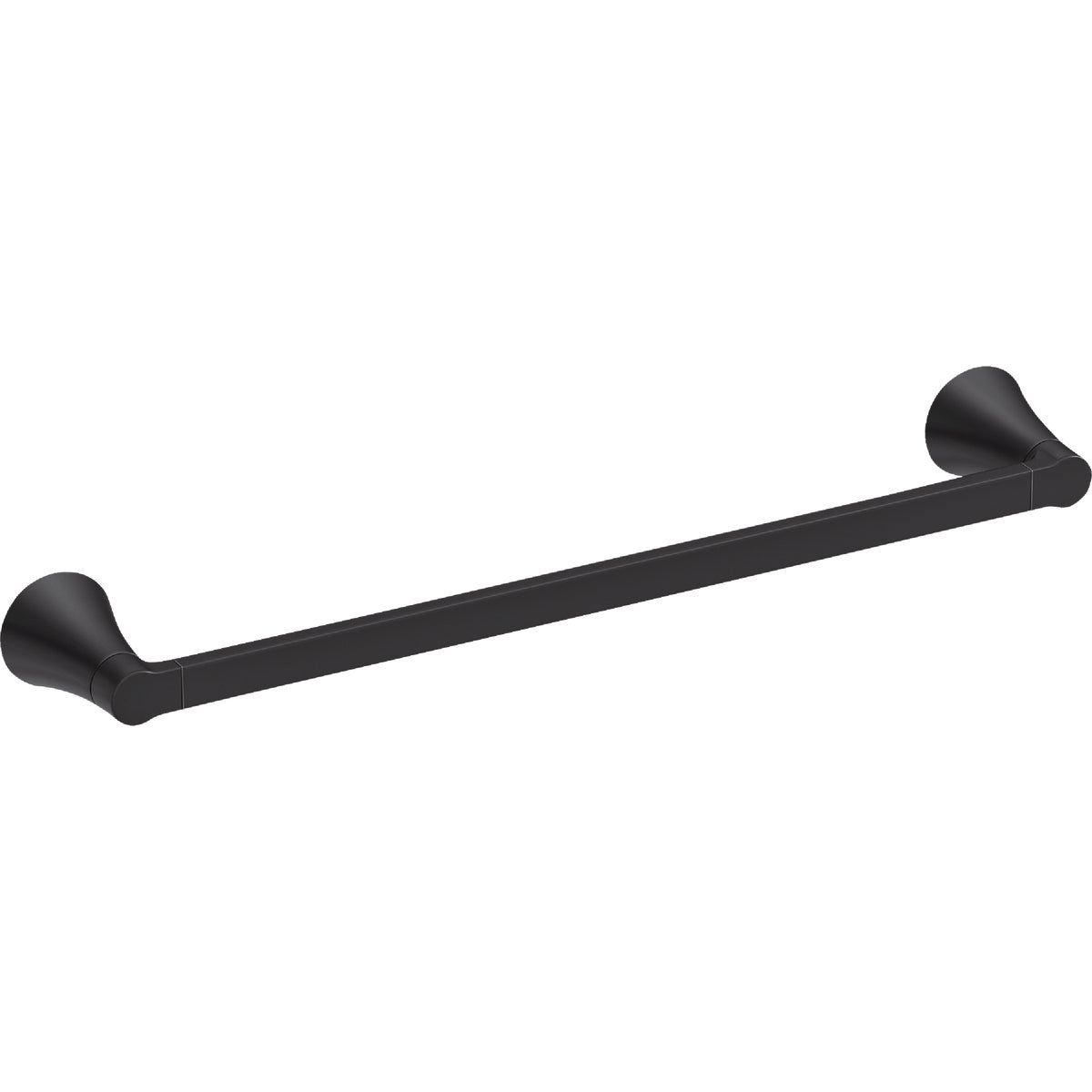 Moen Mikah 18 In. Matte Black Towel Bar Image 1