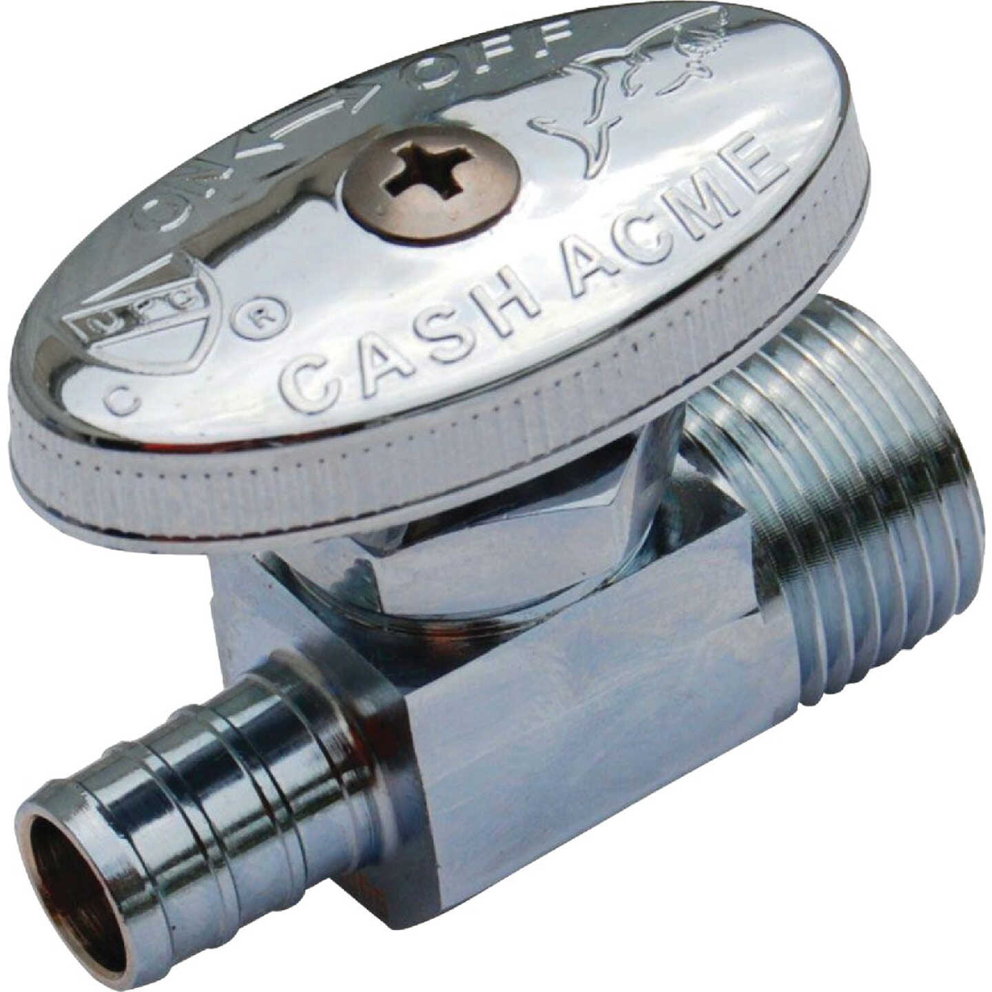 SharkBite 1/2 In. CF x 1/2 In. MPT Brass Straight Valve Image 1