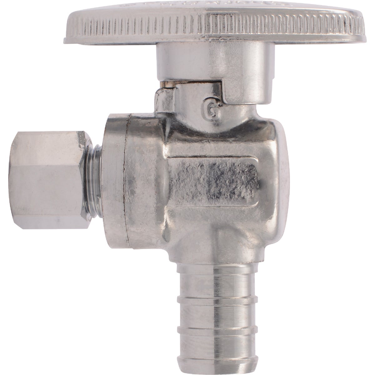 SharkBite 1/2 In. CF X 1/4 In. OD Chrome Ice Maker Valve Image 3