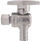 SharkBite 1/2 In. CF X 1/4 In. OD Chrome Ice Maker Valve Image 3