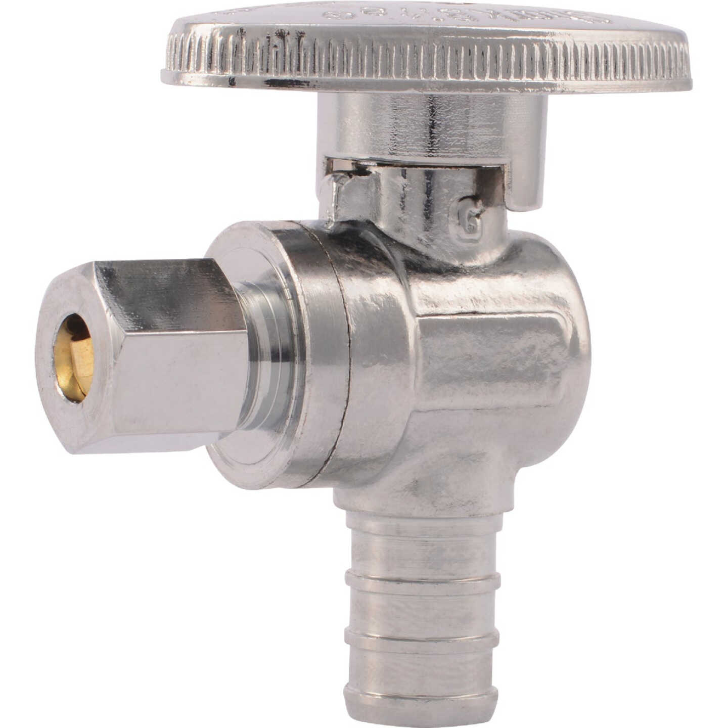 SharkBite 1/2 In. CF X 1/4 In. OD Chrome Ice Maker Valve Image 1